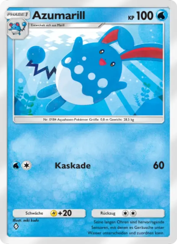 Azumarill card in German