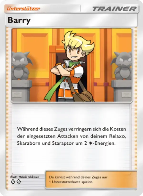 Barry card in German
