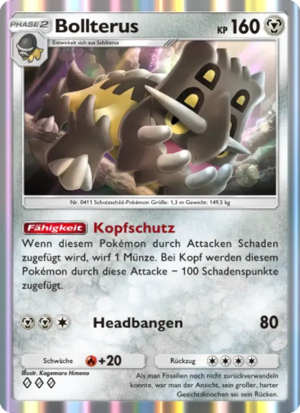 Bastiodon card in German