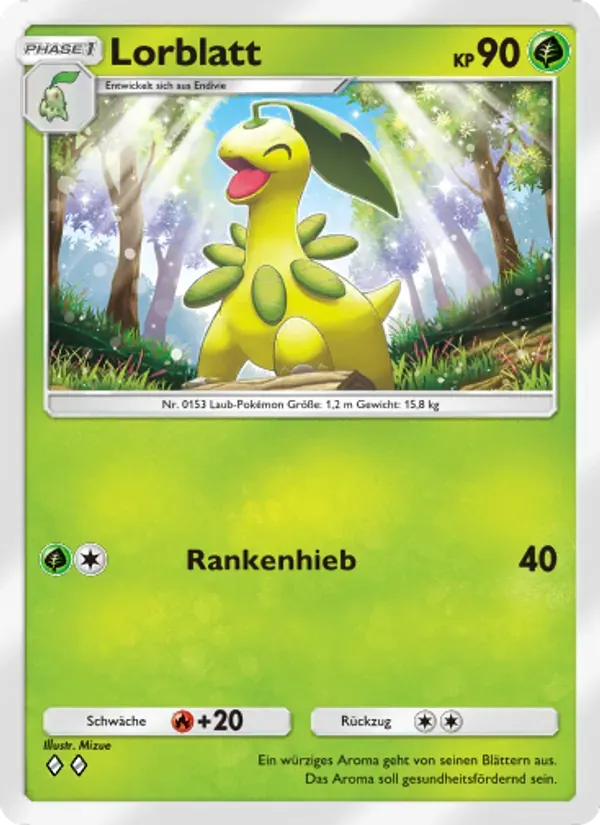 Bayleef card in German