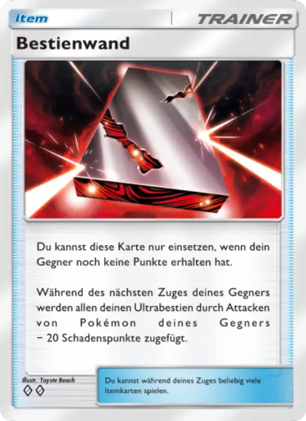 Beast Wall card in German