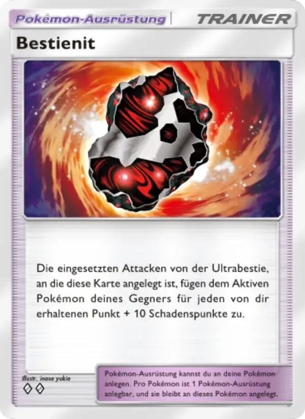 Beastite card in German