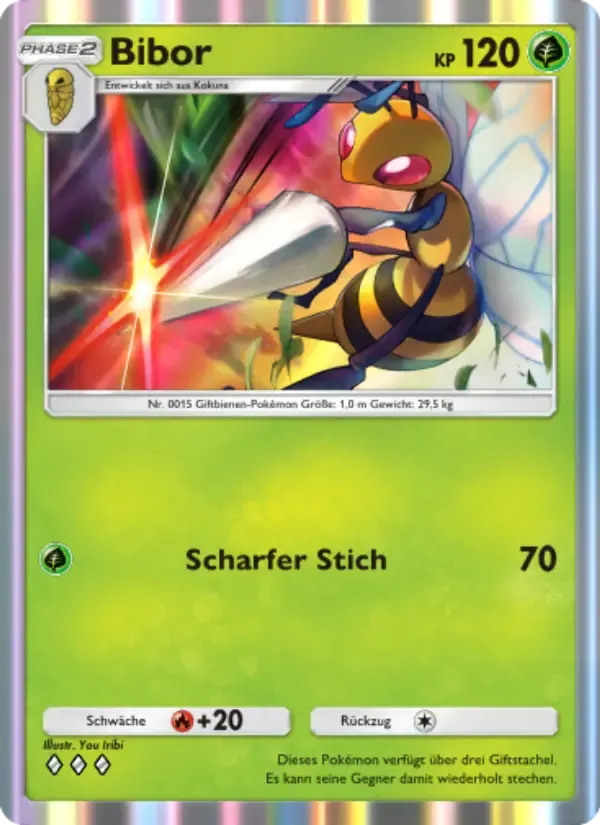 Carte Beedrill en Allemand