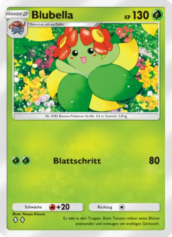 Bellossom card in German