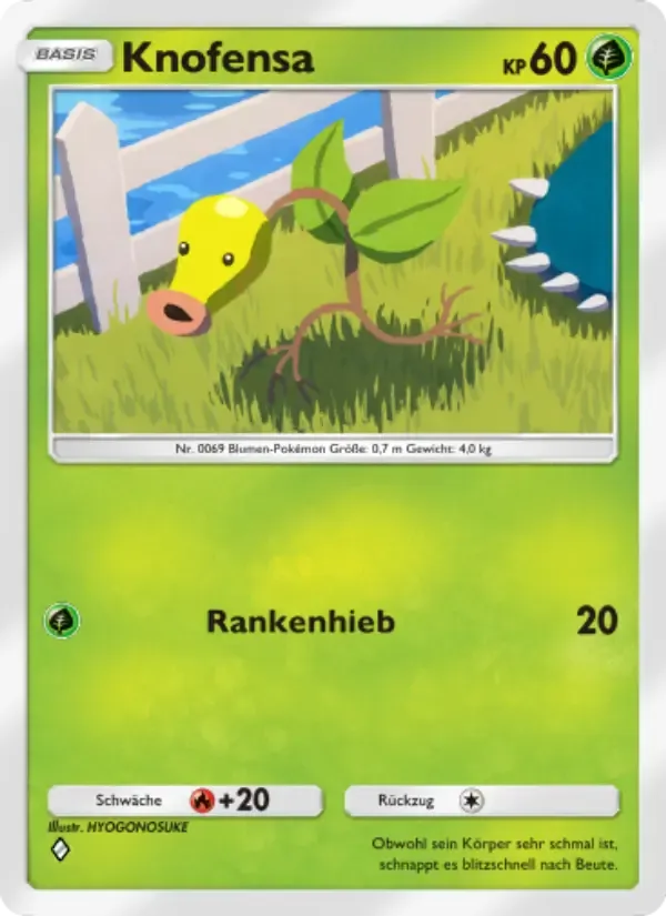 Bellsprout card in German