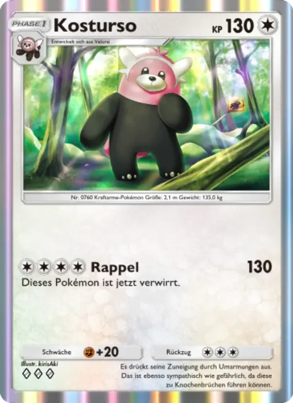Bewear card in German