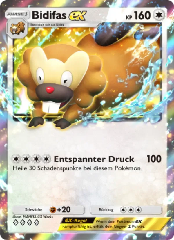 Bibarel ex card in German