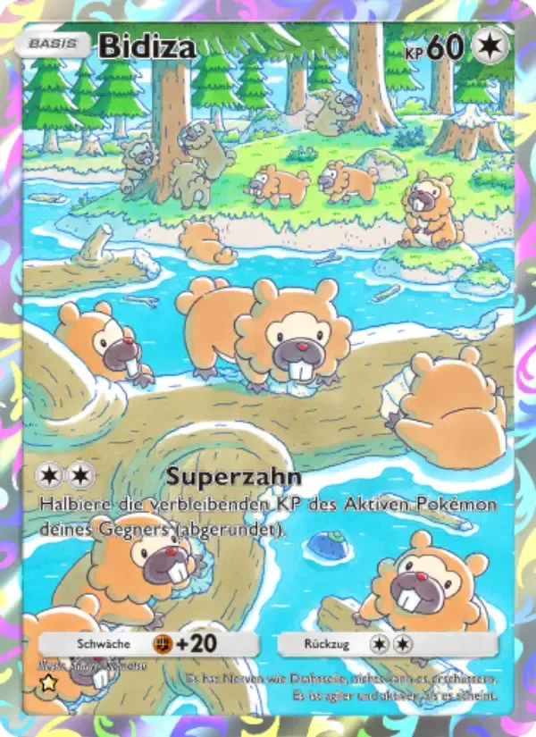 Bidoof card in German