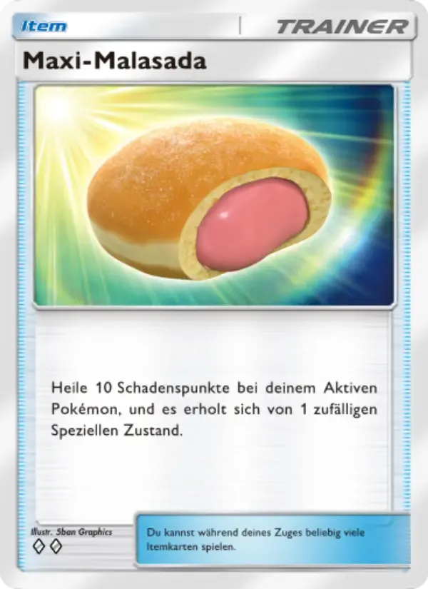 Big Malasada card in German