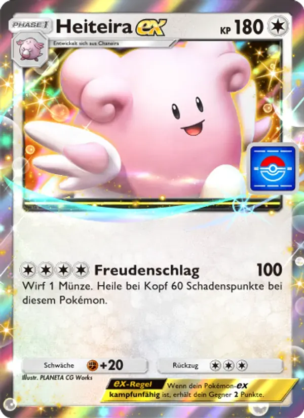 Blissey ex card in German