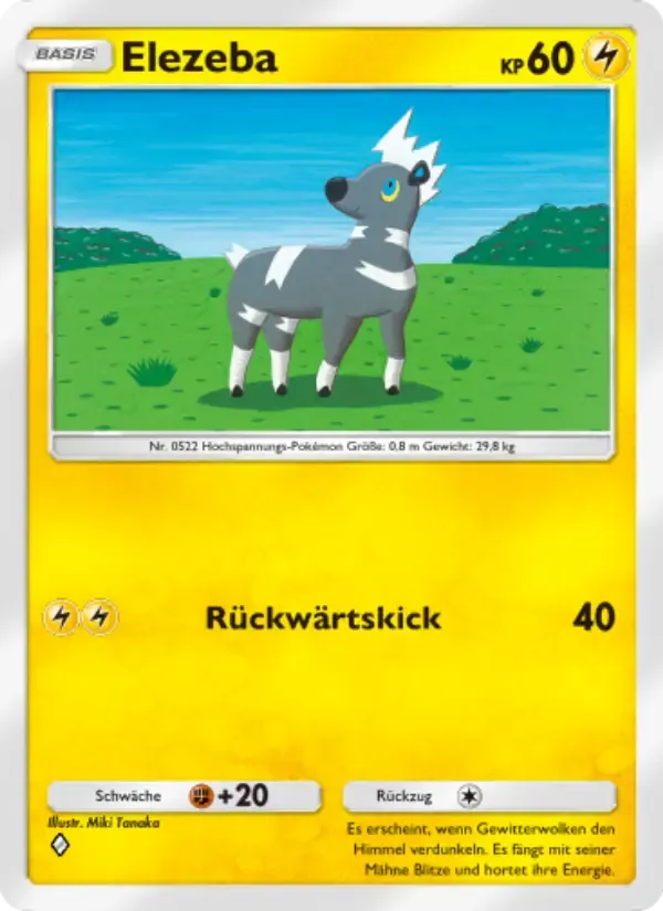 Blitzle card in German