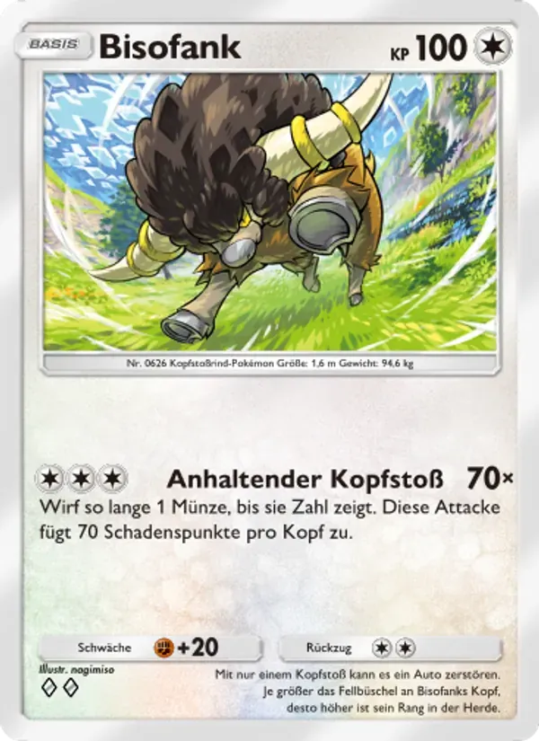 Bouffalant card in German