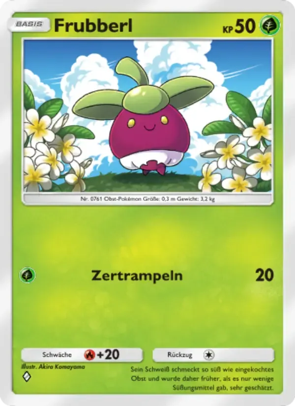 Bounsweet card in German