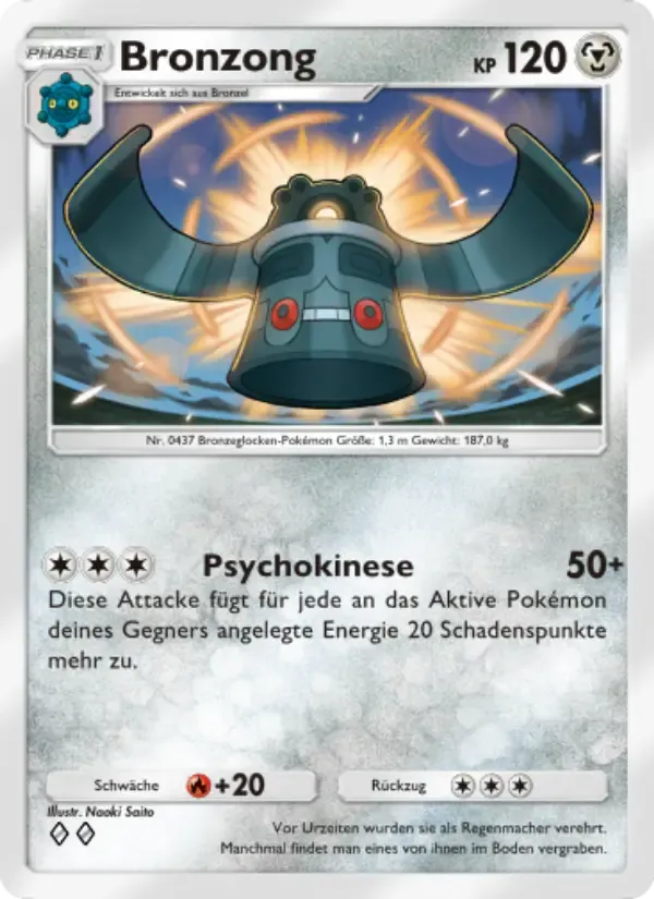 Bronzong card in German
