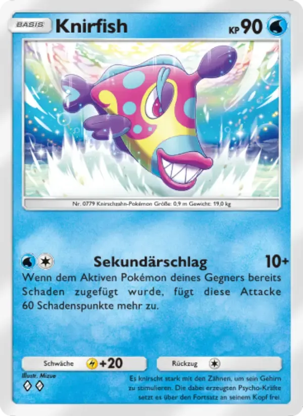 Bruxish card in German