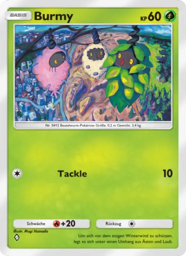 Burmy card in German