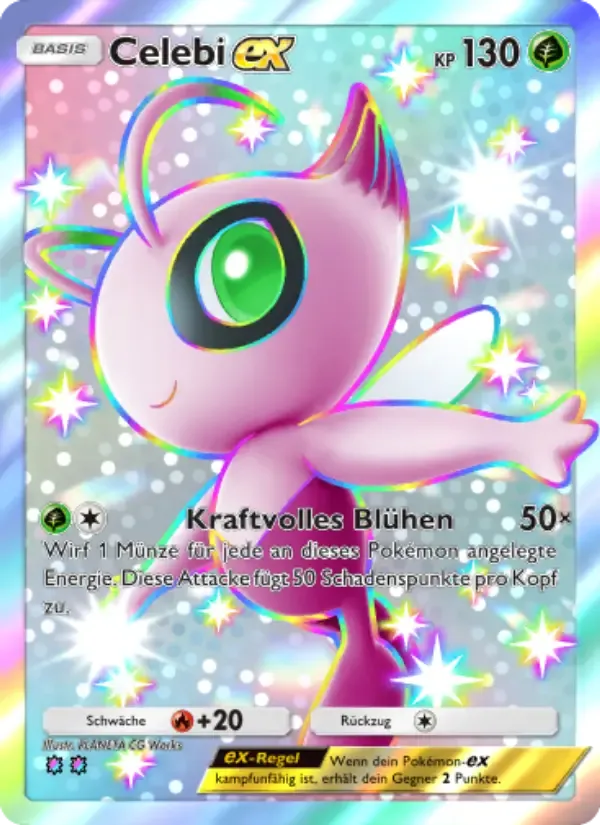 Celebi ex card in German