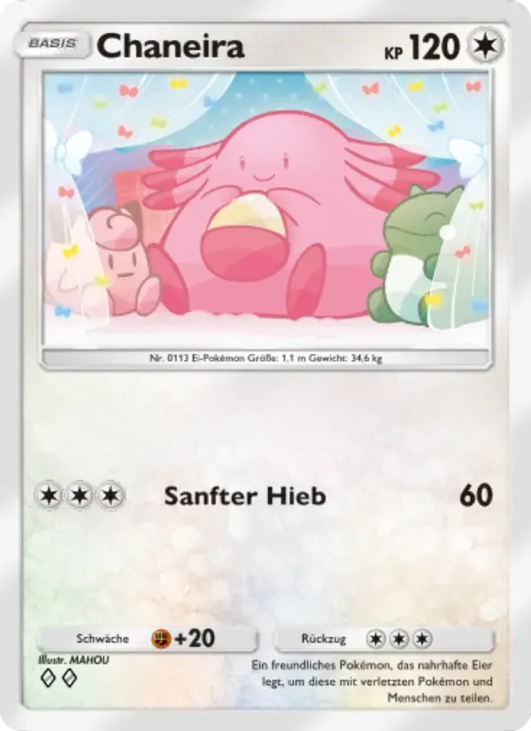 Chansey card in German