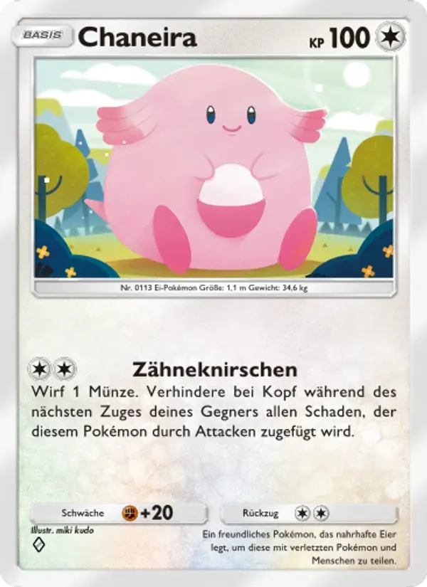 Chansey card in German