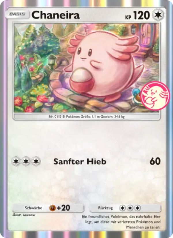 Chansey card in German