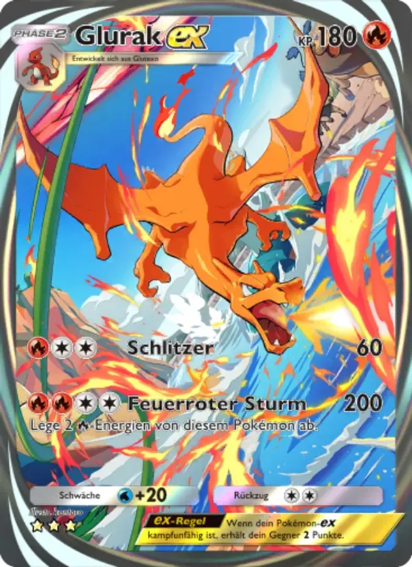 การ์ด Charizard ex ในภาษา เยอรมัน