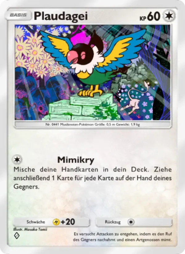 Chatot-kaart in Duits