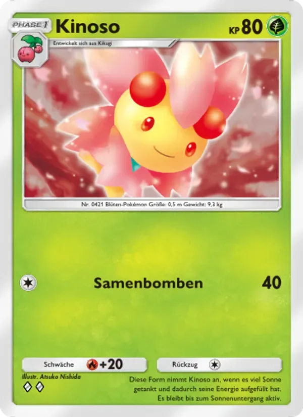 Cherrim card in German