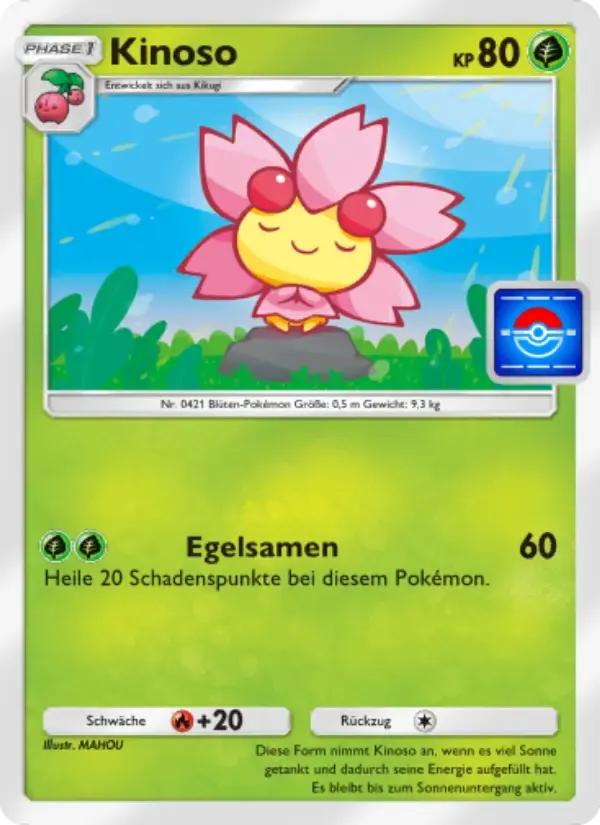 Cherrim card in German