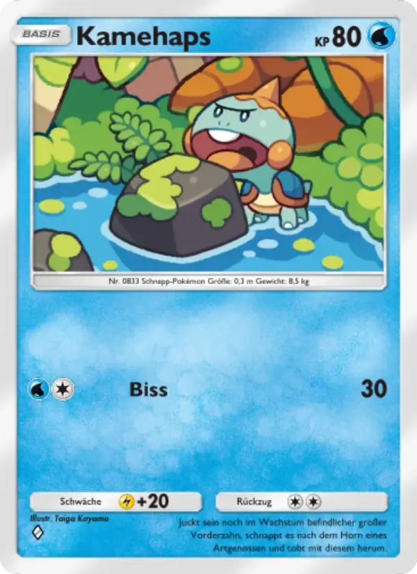 Chewtle card in German