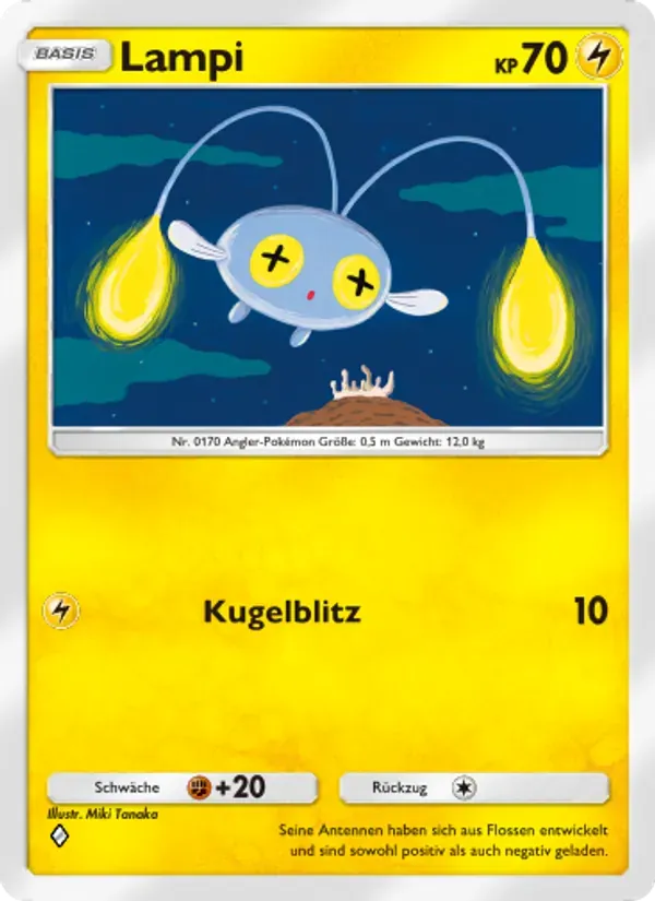 Chinchou card in German