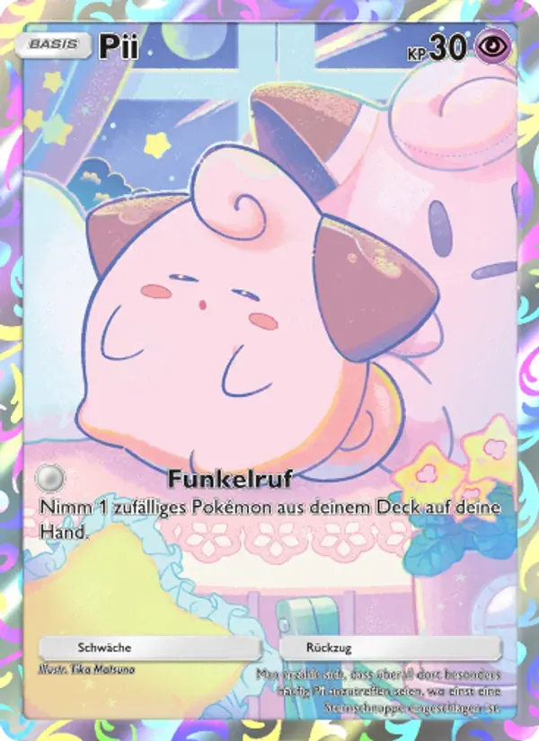 Cleffa card in German