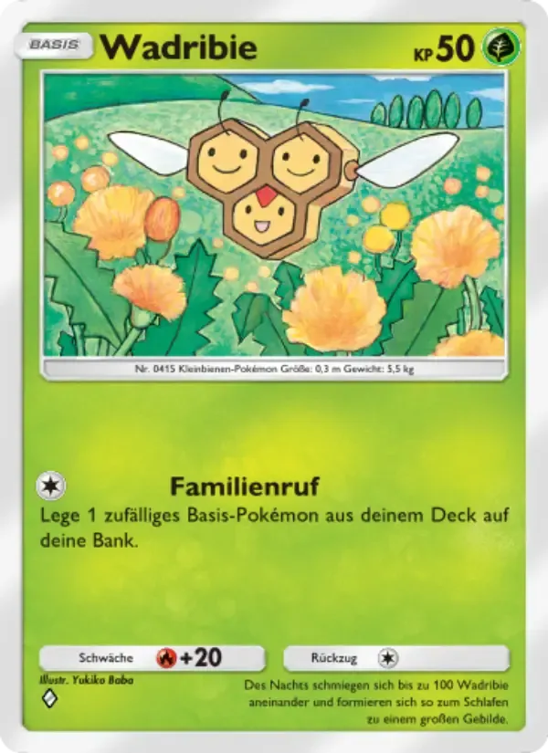 Combee card in German