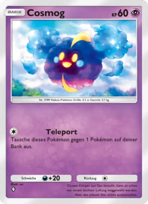 Cosmog card in German