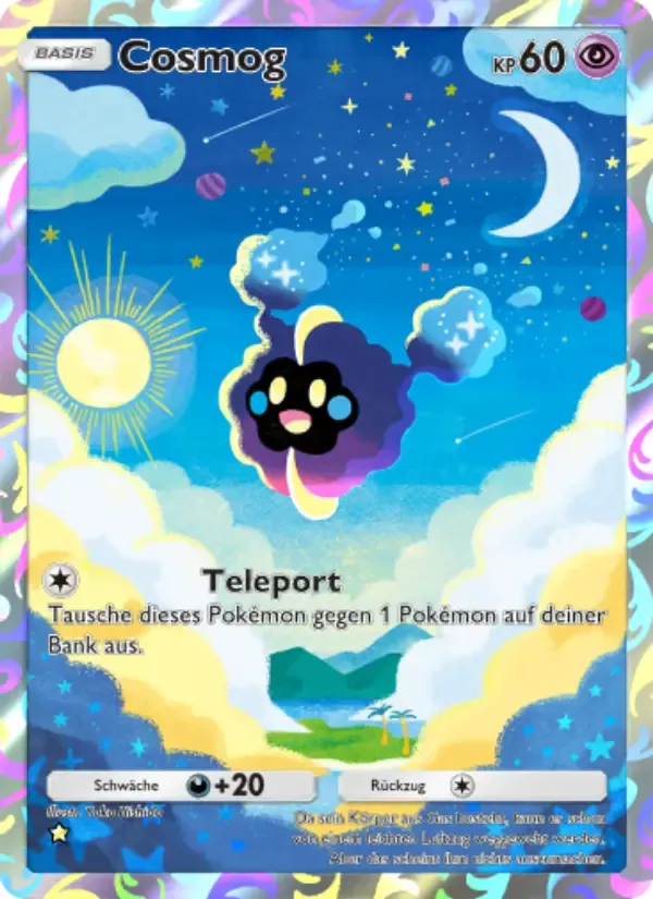 Cosmog card in German