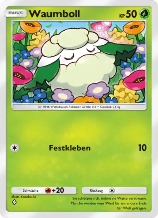 Cottonee card in German