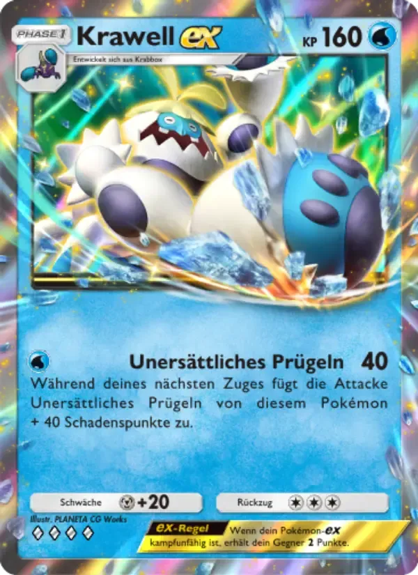 Crabominable ex card in German