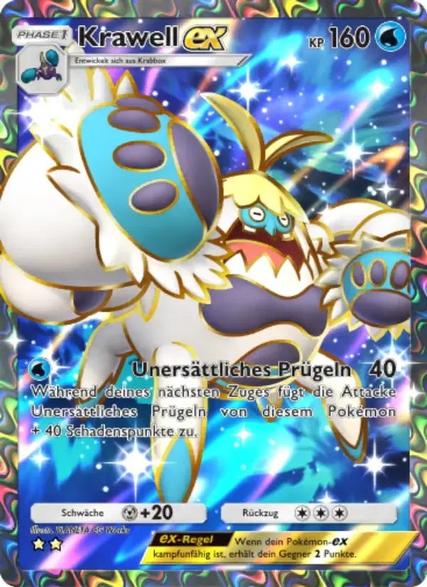 Crabominable ex card in German