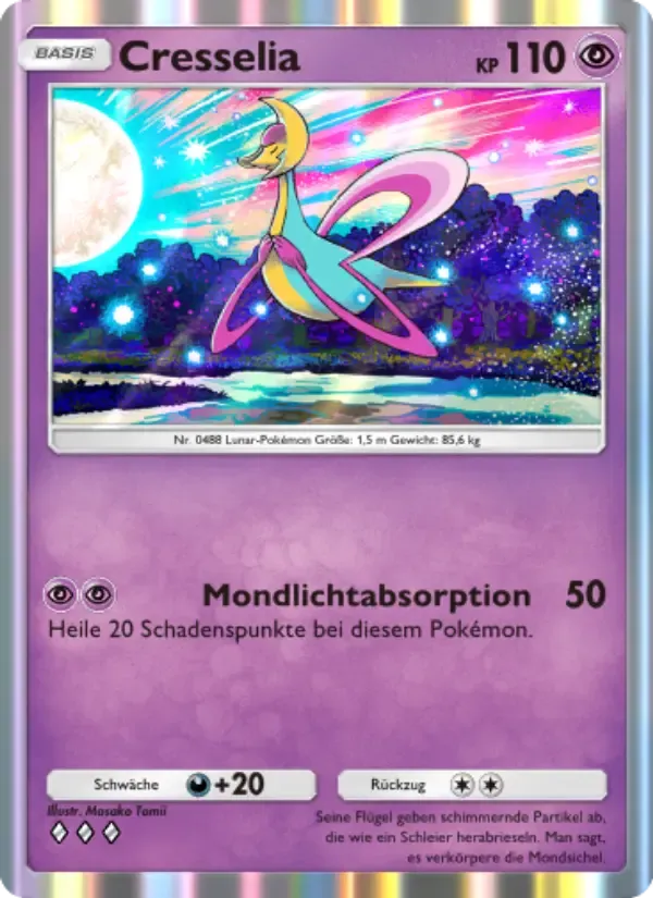 Cresselia card in German