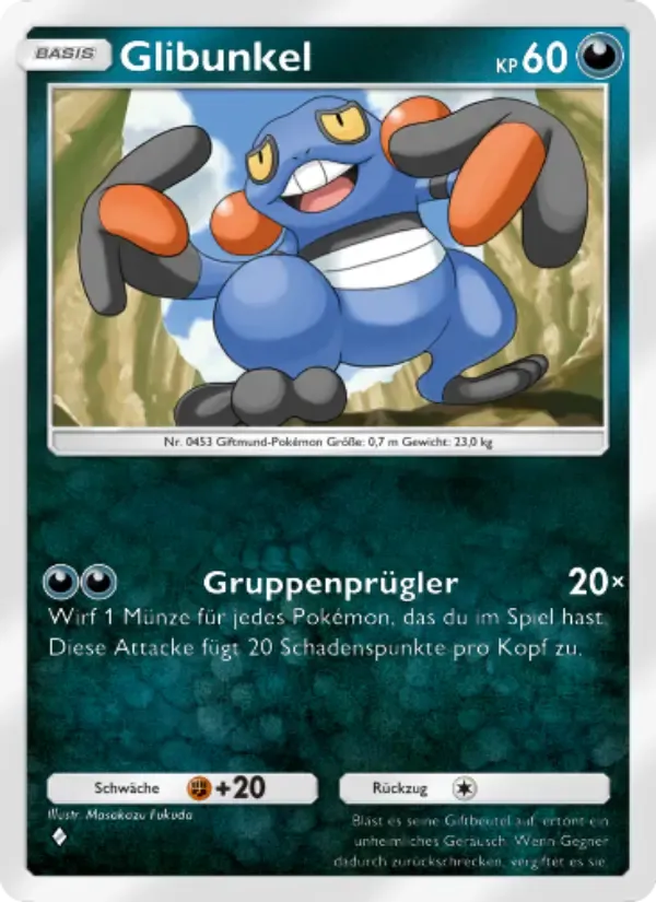 Croagunk card in German
