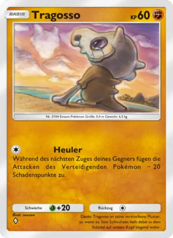 Cubone card in German