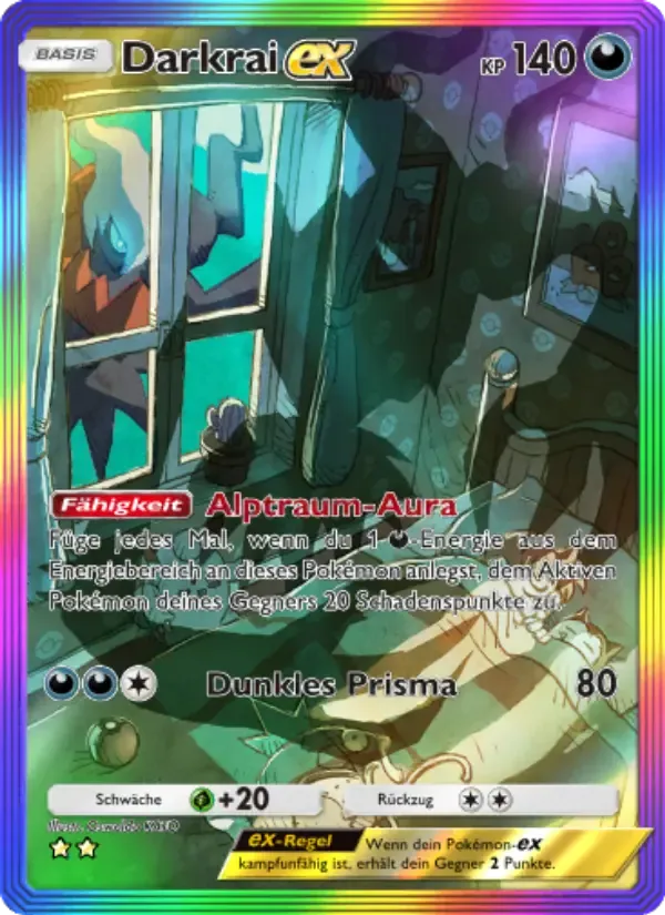 Darkrai ex card in German