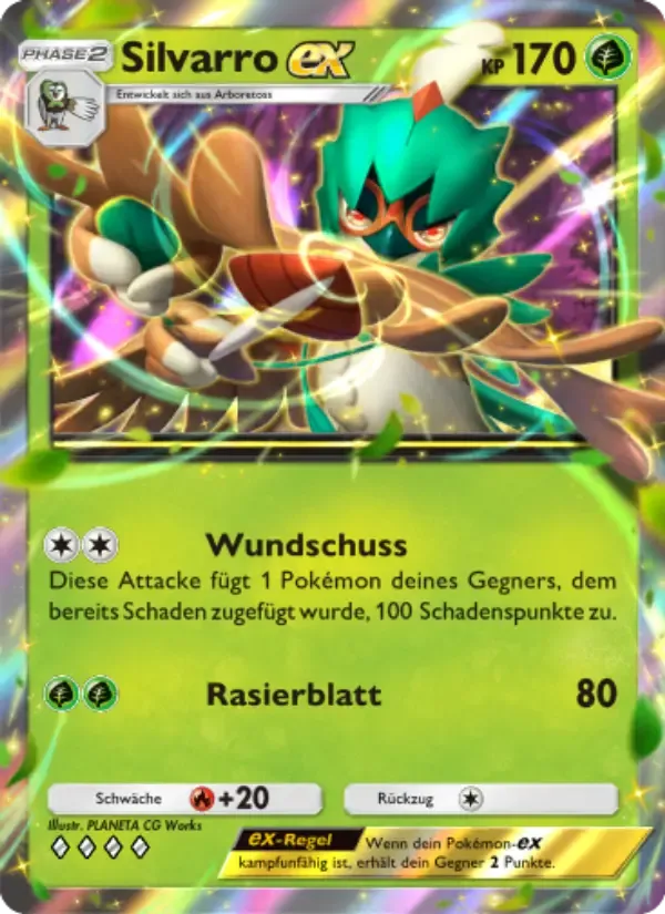 Decidueye ex card in German