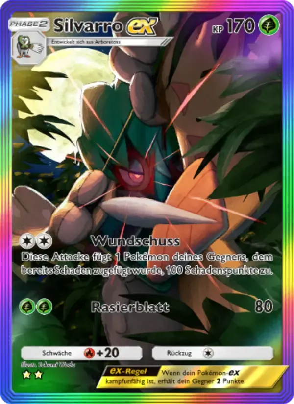 Decidueye ex card in German