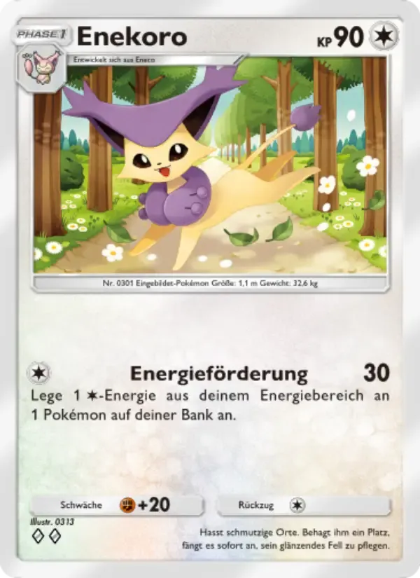 Delcatty card in German