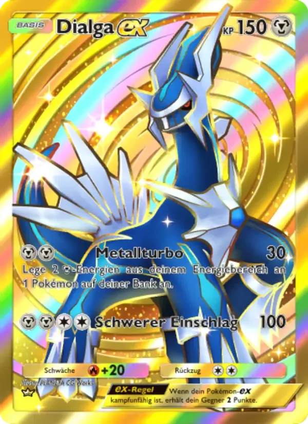 Dialga ex card in German