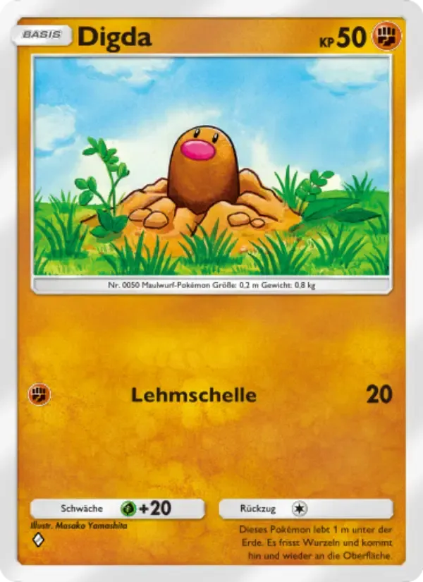 Diglett card in German