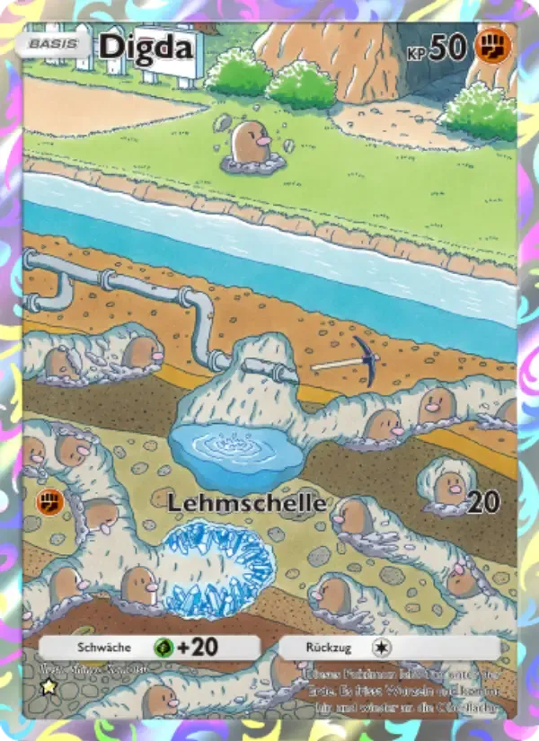 Diglett-kaart in Duits