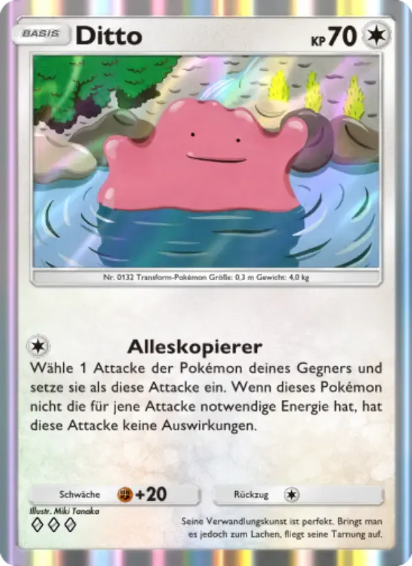 Ditto card in German