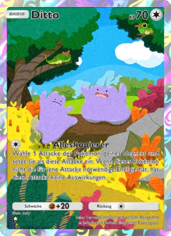 Ditto card in German