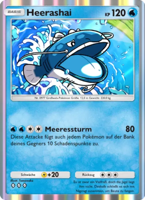 Dondozo card in German